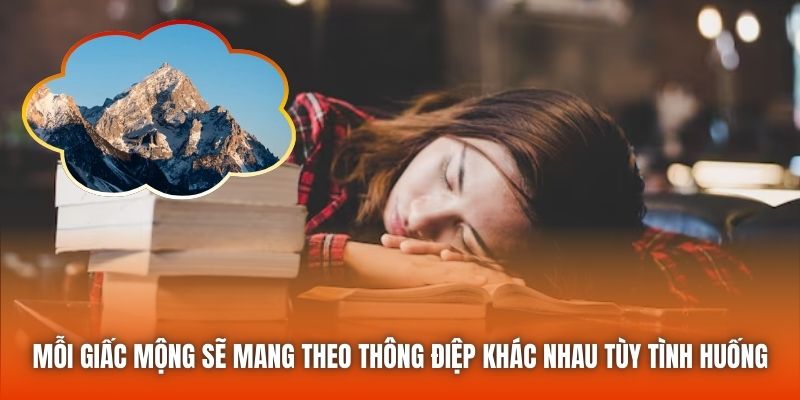 Mỗi giấc mộng sẽ mang theo thông điệp khác nhau tùy tình huống